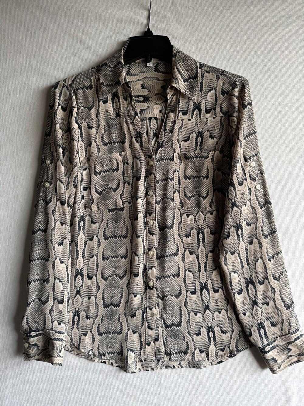 Express "The Portofino Shirt" Python Print Blouse